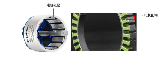 Figure 1.2.3: Schematic diagram of motor pole and motor groove