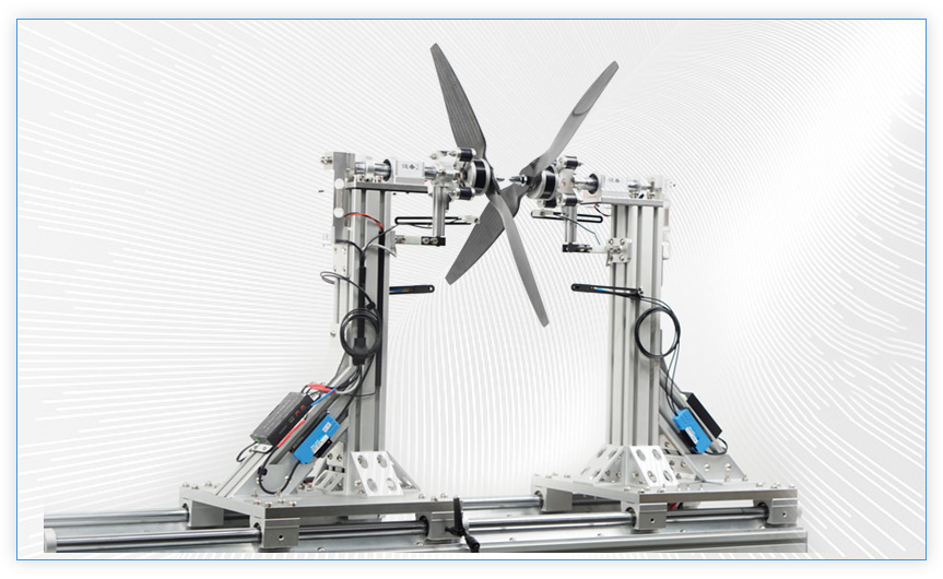 Side view of Coaxial Thrust Stand