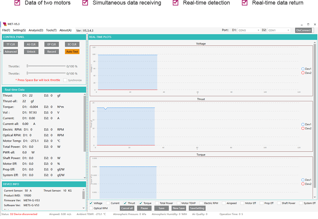 WF-CO-30KGF Coaxial Thrust Stand WF-CO-30KGF Coaxial Thrust Stand